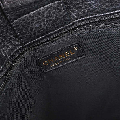 Chanel Black Deerskin Executive Cerf 2way Shoulder Tote Bag