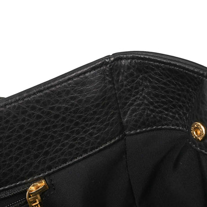 Chanel Black Deerskin Executive Cerf 2way Shoulder Tote Bag