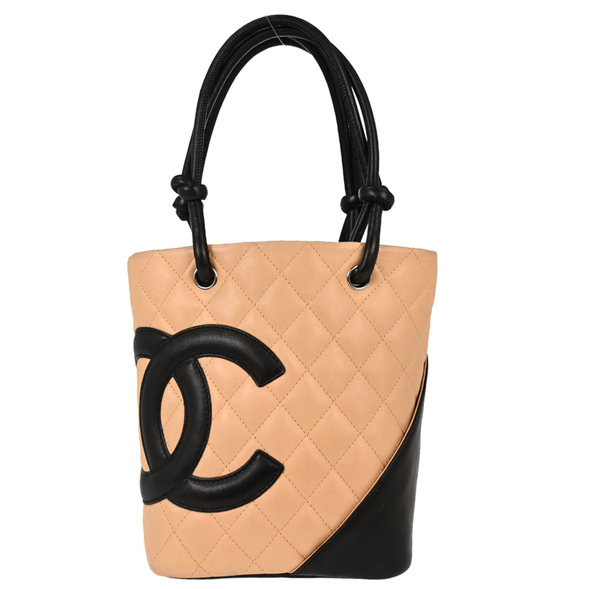 Chanel Beige Calfskin Cambon Ligne Tote Handbag