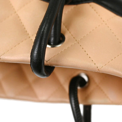 Chanel Beige Calfskin Cambon Ligne Tote Handbag