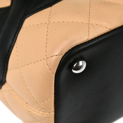 Chanel Beige Calfskin Cambon Ligne Tote Handbag