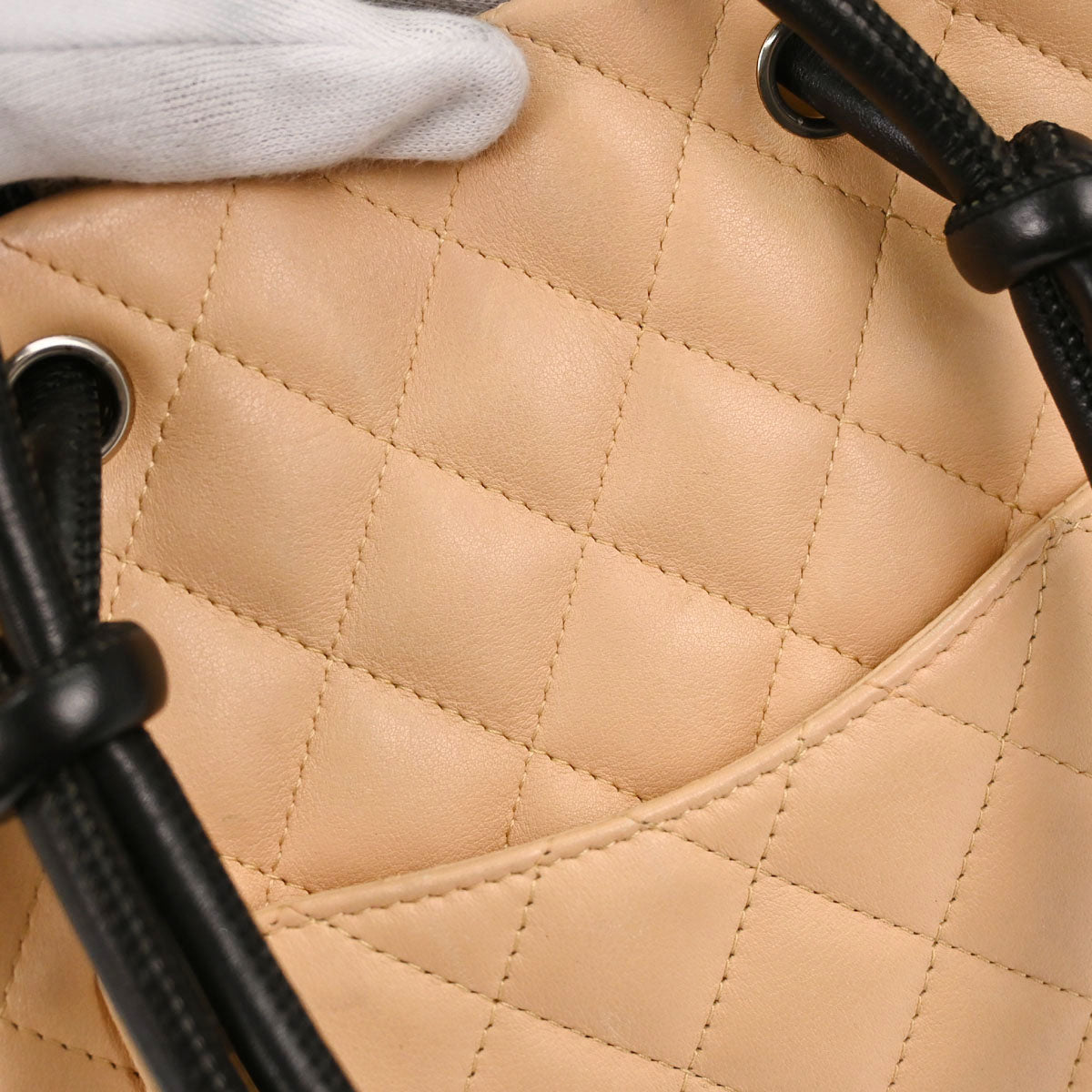 Chanel Beige Calfskin Cambon Ligne Tote Handbag