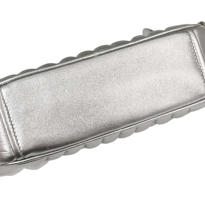 Prada Silver Lambskin Diagramme Camera Bag Shoulder Bag