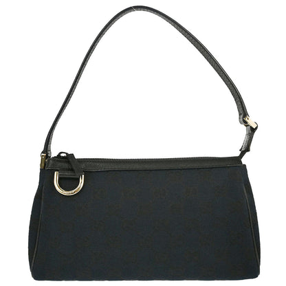 Gucci Black Canvas GG Abbey D Ring Handbag