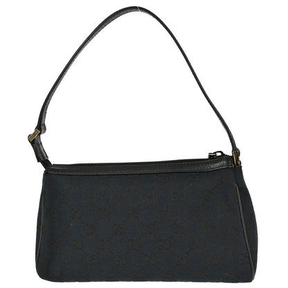Gucci Black Canvas GG Abbey D Ring Handbag