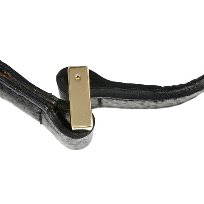 Gucci Black Canvas GG Abbey D Ring Handbag