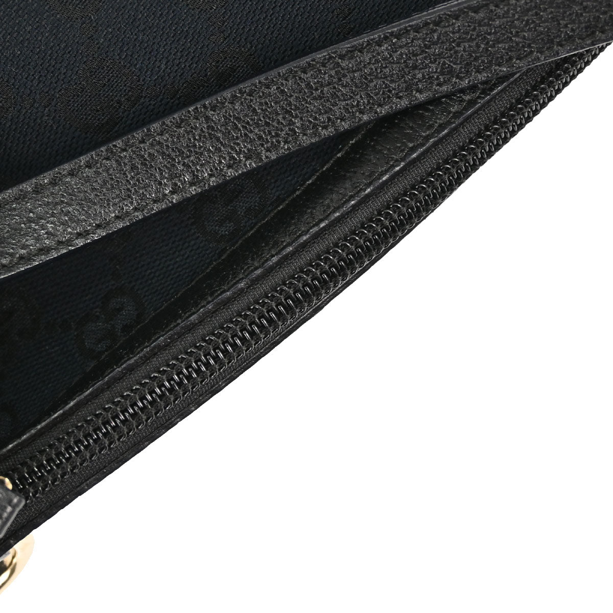 Gucci Black Canvas GG Abbey D Ring Handbag