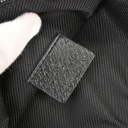 Gucci Black Canvas GG Abbey D Ring Handbag