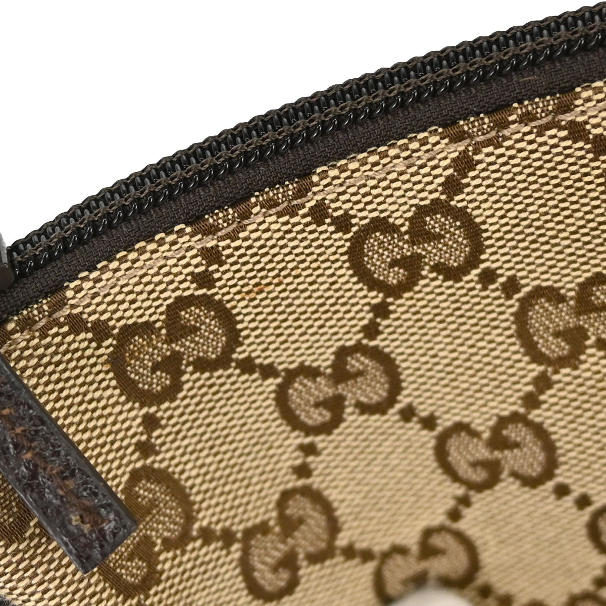 Gucci Beige Brown Canvas GG Handbag