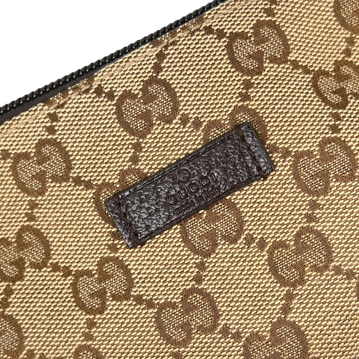Gucci Beige Brown Canvas GG Handbag