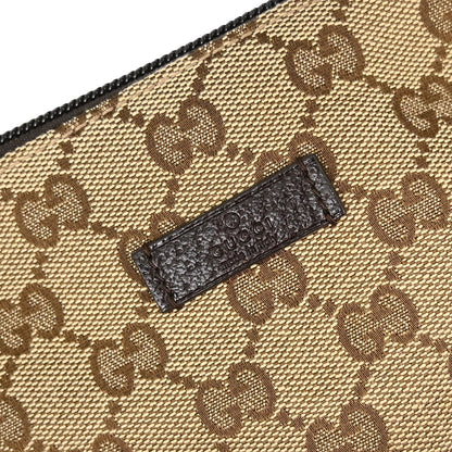 Gucci Beige Brown Canvas GG Handbag
