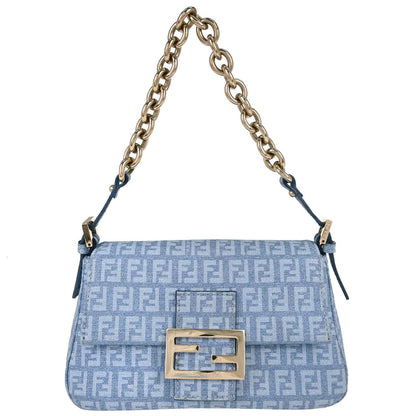 Fendi Light Blue Zucchino Handbag