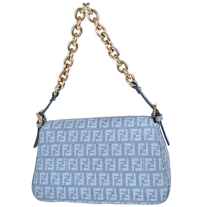 Fendi Light Blue Zucchino Handbag
