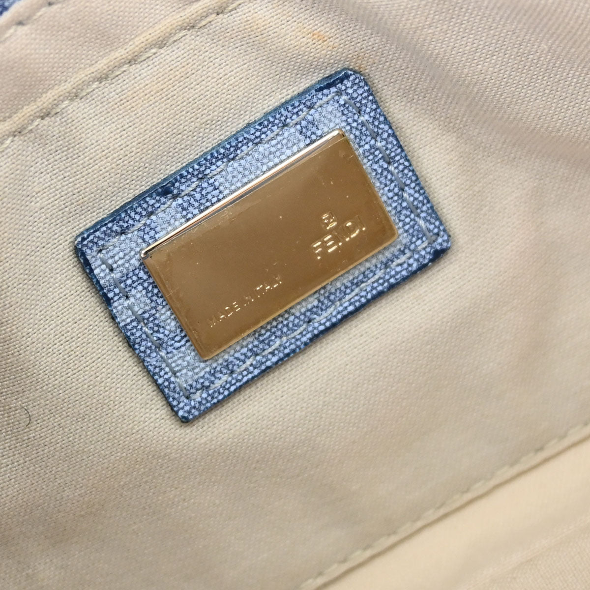 Fendi Light Blue Zucchino Handbag