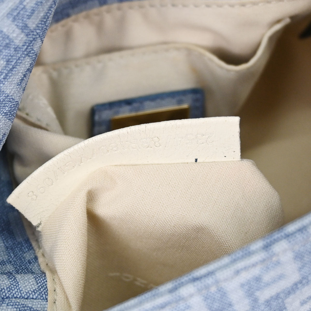 Fendi Light Blue Zucchino Handbag