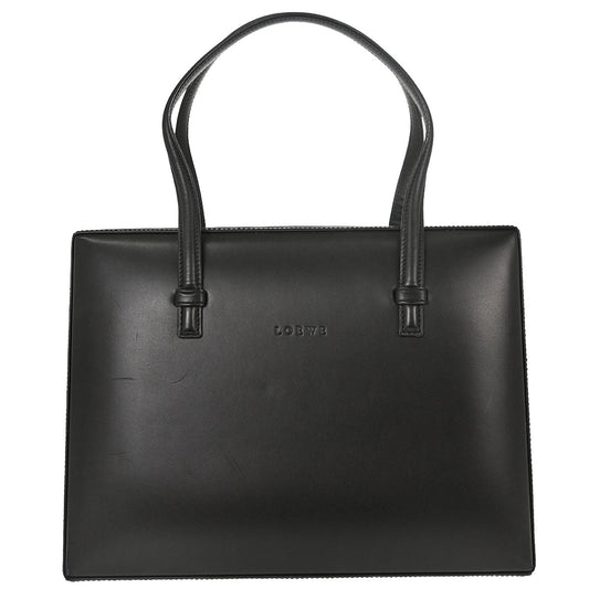 Loewe Black Leather Tote Square Handbag