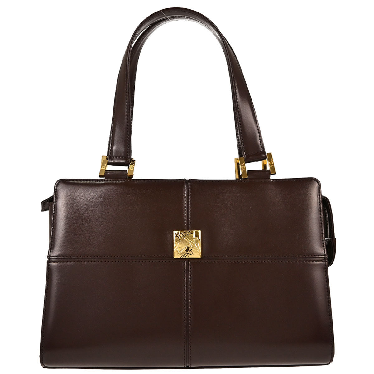 Yves Saint Laurent Brown Leather Tote Handbag