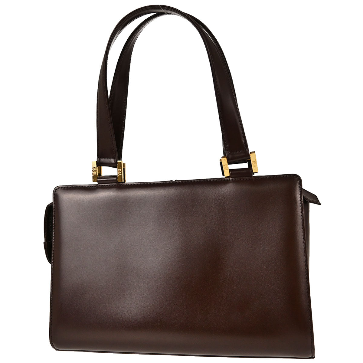 Yves Saint Laurent Brown Leather Tote Handbag