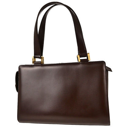 Yves Saint Laurent Brown Leather Tote Handbag