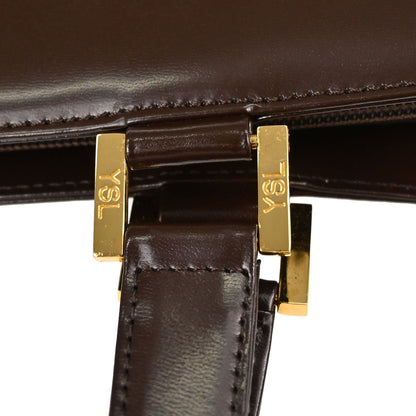 Yves Saint Laurent Brown Leather Tote Handbag