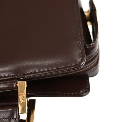 Yves Saint Laurent Brown Leather Tote Handbag