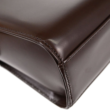 Yves Saint Laurent Brown Leather Tote Handbag
