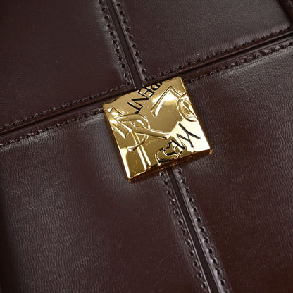 Yves Saint Laurent Brown Leather Tote Handbag