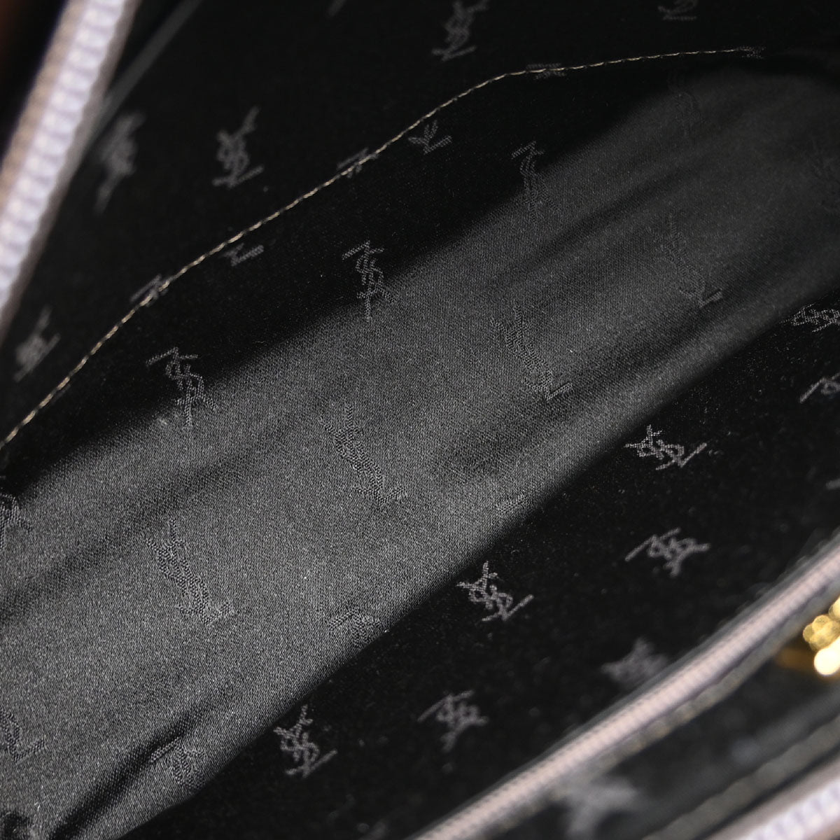 Yves Saint Laurent Brown Leather Tote Handbag