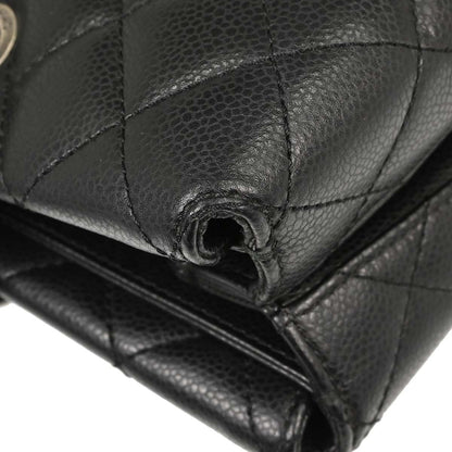 Chanel Black Caviar Skin Rock In Rome Shopping Tote Chain Handbag