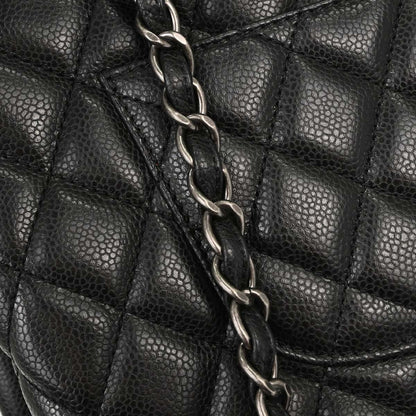 Chanel Black Caviar Skin Rock In Rome Shopping Tote Chain Handbag