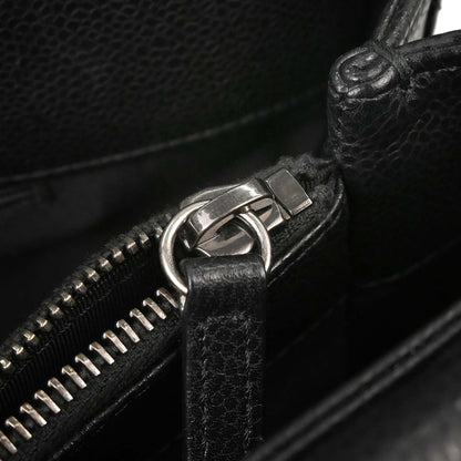 Chanel Black Caviar Skin Rock In Rome Shopping Tote Chain Handbag