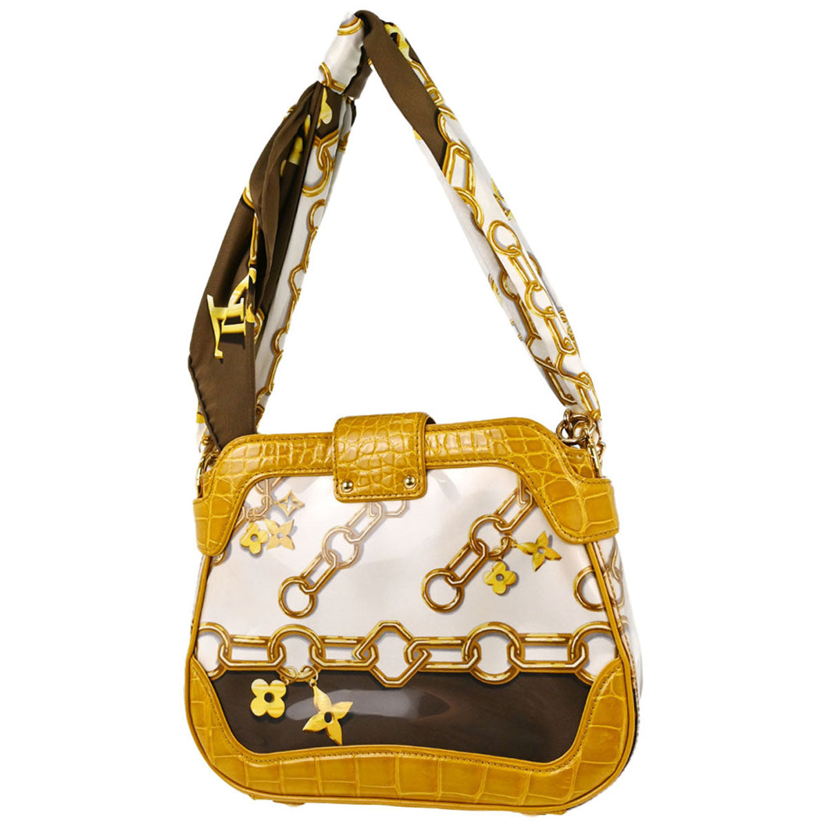 Louis Vuitton * Monogram Charms Crocodile Sackfrill Handbag M95151