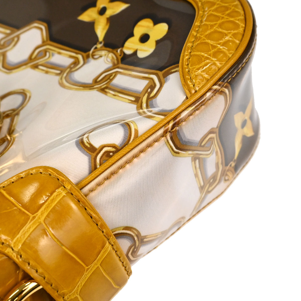 Louis Vuitton * Monogram Charms Crocodile Sackfrill Handbag M95151