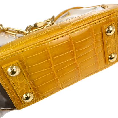 Louis Vuitton * Monogram Charms Crocodile Sackfrill Handbag M95151
