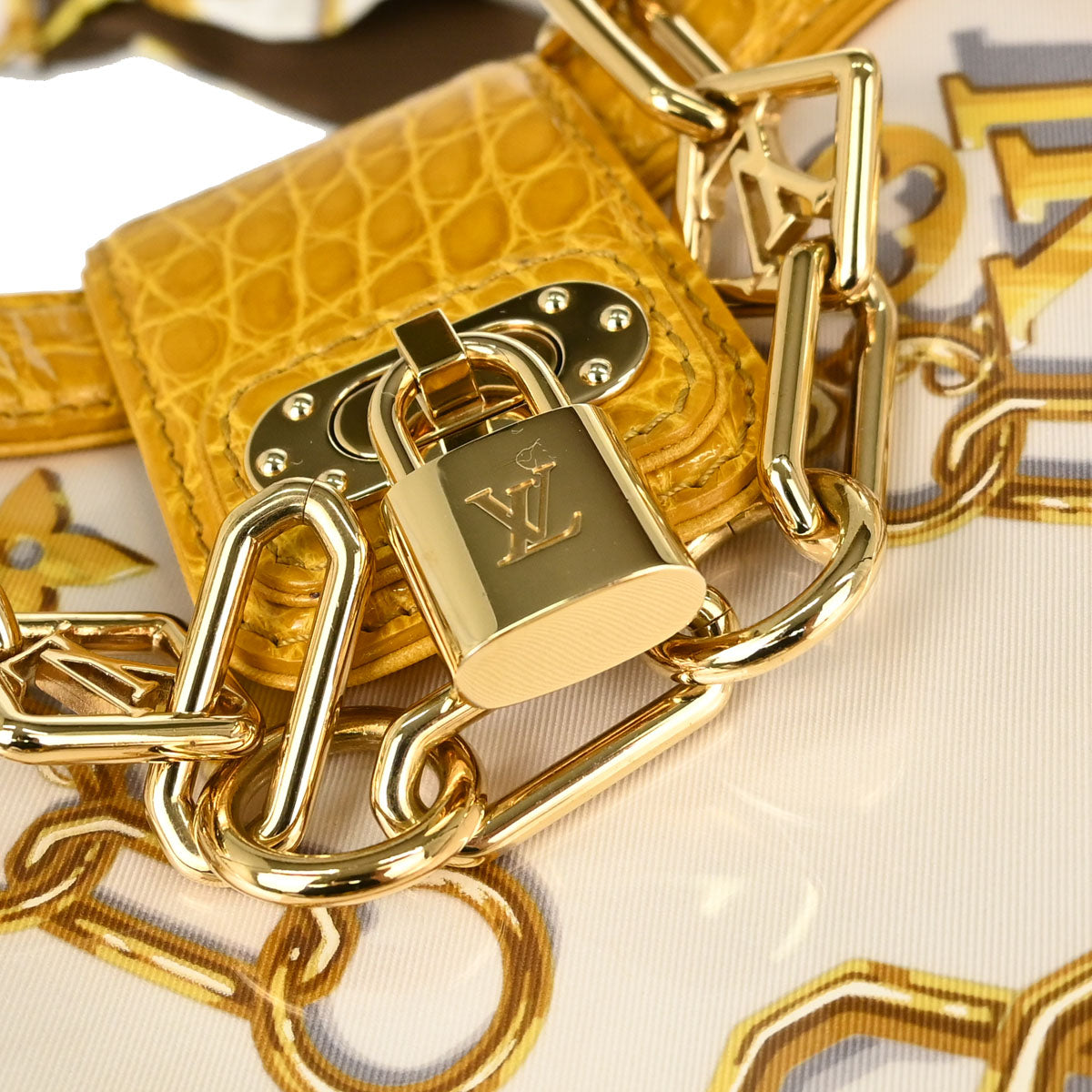 Louis Vuitton * Monogram Charms Crocodile Sackfrill Handbag M95151
