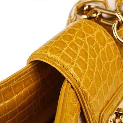 Louis Vuitton * Monogram Charms Crocodile Sackfrill Handbag M95151