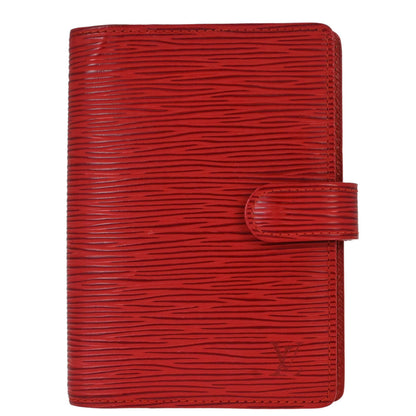 Louis Vuitton Red Epi Agenda PM Notebook Cover R20057 Small Good