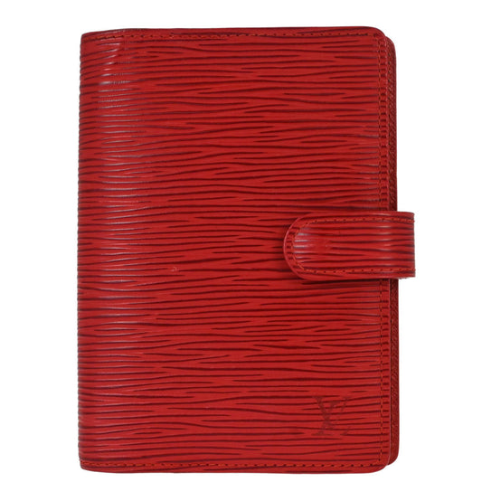 Louis Vuitton Red Epi Agenda PM Notebook Cover R20057 Small Good