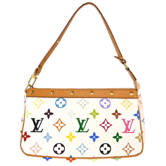 Louis Vuitton White Multicolor Pochette Accessoires M92649