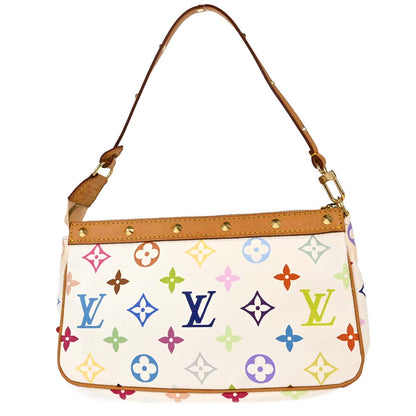 Louis Vuitton White Multicolor Pochette Accessoires M92649