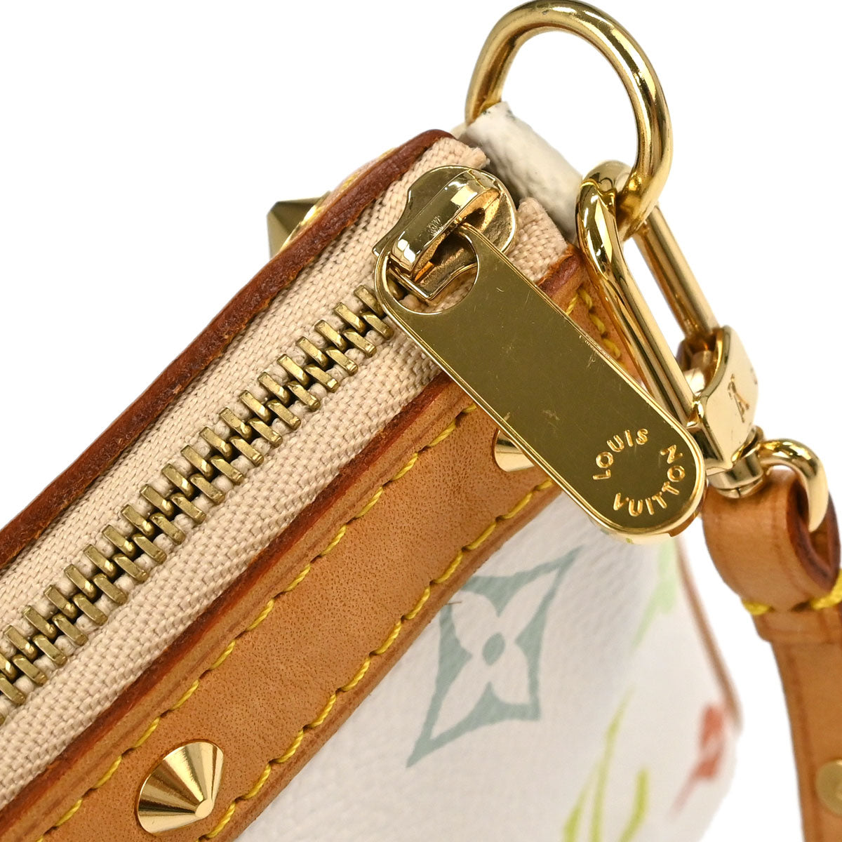 Louis Vuitton White Multicolor Pochette Accessoires M92649
