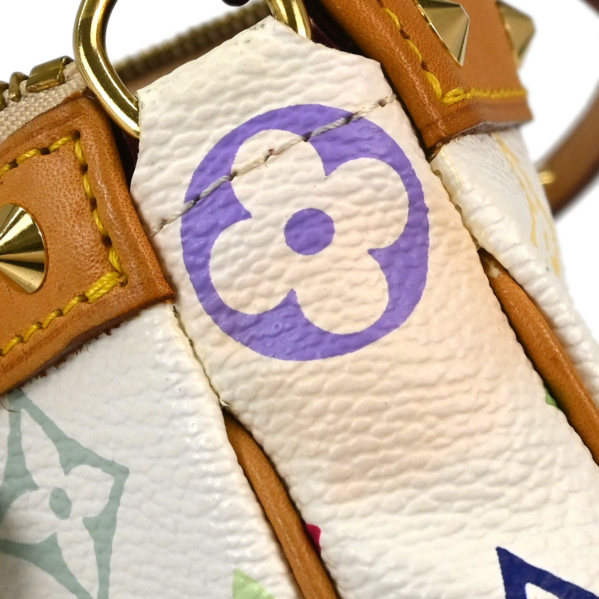 Louis Vuitton White Multicolor Pochette Accessoires M92649