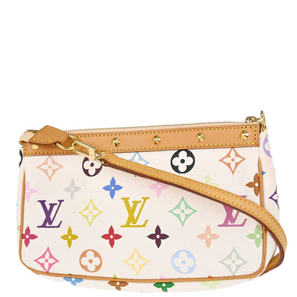 Louis Vuitton White Multicolor Pochette Accessoires Bag M92649