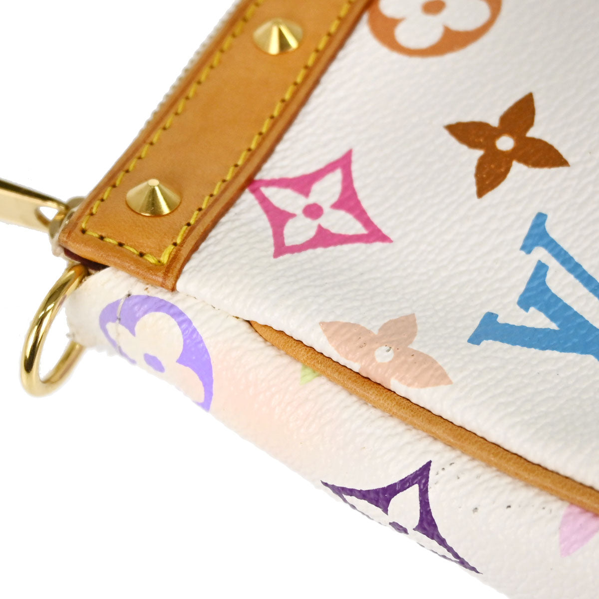 Louis Vuitton White Multicolor Pochette Accessoires Bag M92649