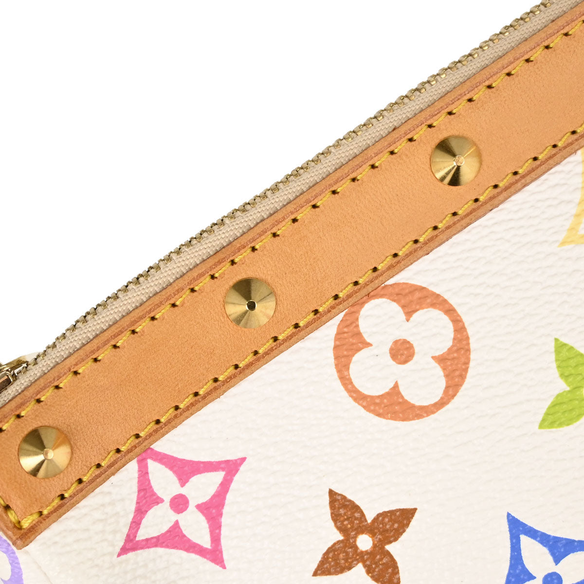 Louis Vuitton White Multicolor Pochette Accessoires Bag M92649