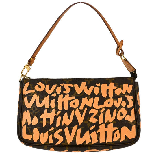 Louis Vuitton Beige Graffiti Pochette Accessoires Handbag M92193
