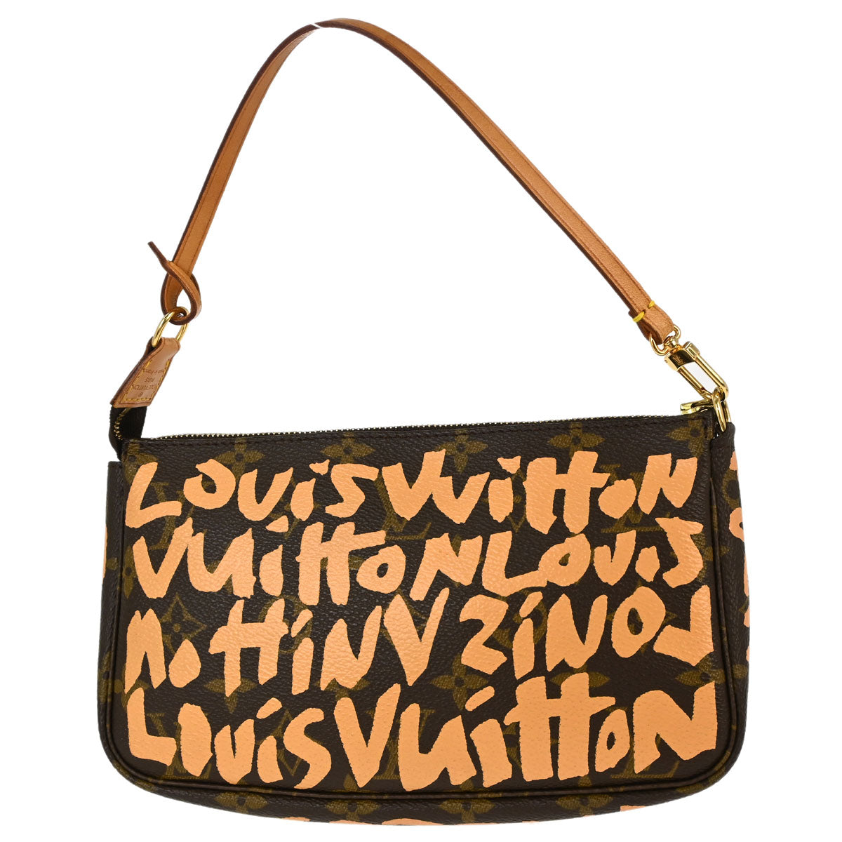 Louis Vuitton Beige Graffiti Pochette Accessoires Handbag M92193