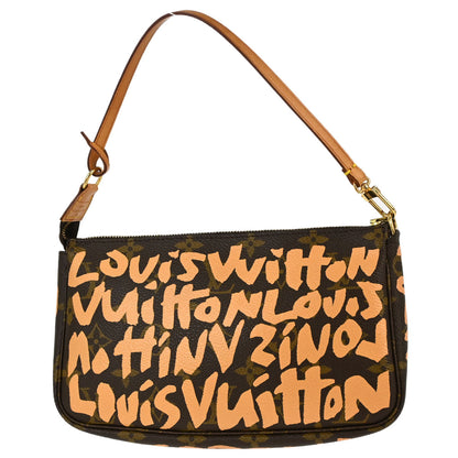 Louis Vuitton Beige Graffiti Pochette Accessoires Handbag M92193
