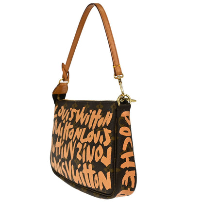 Louis Vuitton Beige Graffiti Pochette Accessoires Handbag M92193