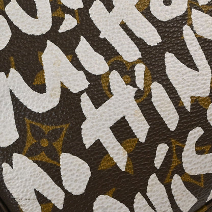 Louis Vuitton White Graffiti Pochette Accessoires Handbag M92192